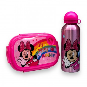 Lunch set Disney Minnie Mouse Με Φαγητοδοχείο 800 ML - Παγούρι 500 ML