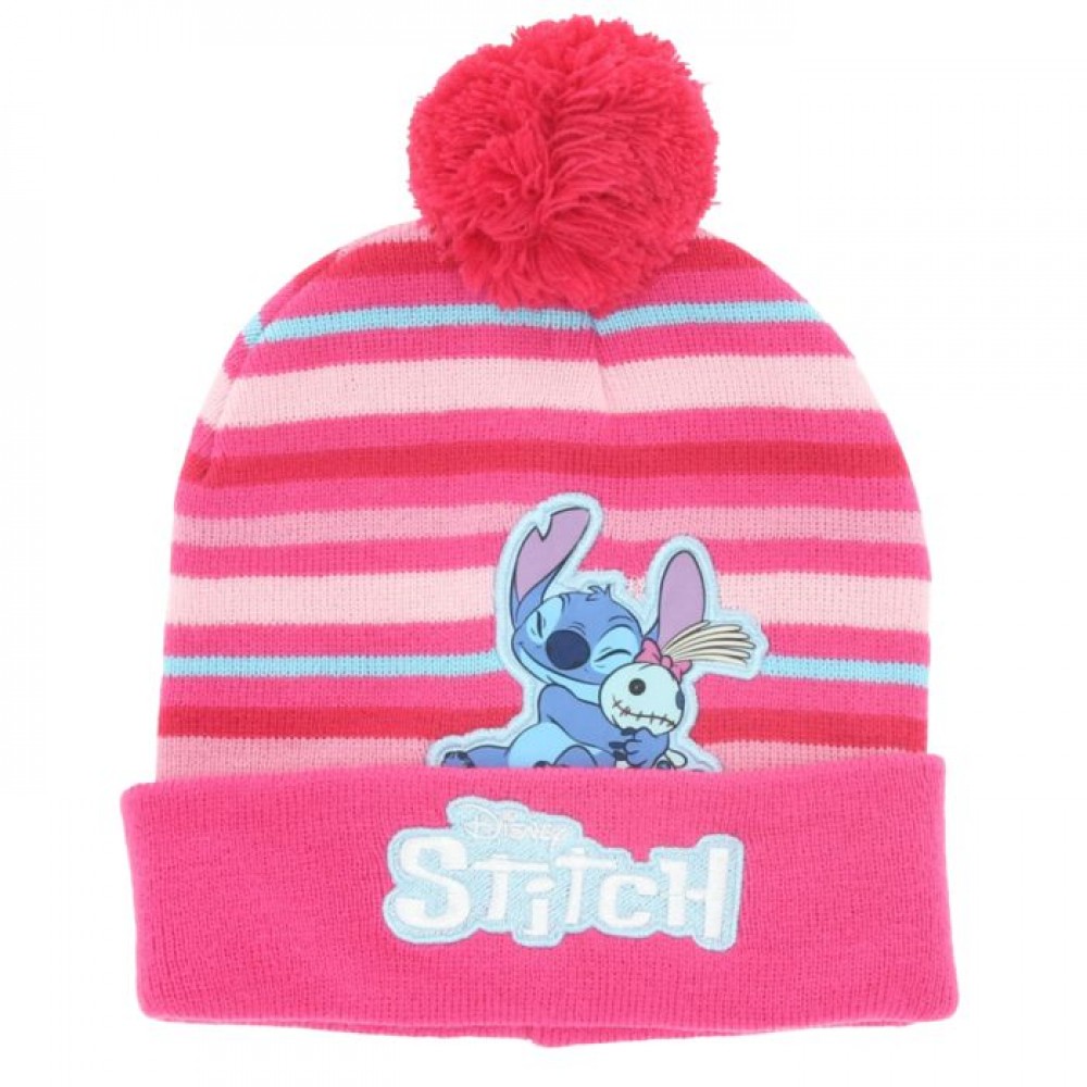 Disney Lilo & Stitch Παιδικό Σκουφάκι με Pompom (Τυχαία Επιλογή)