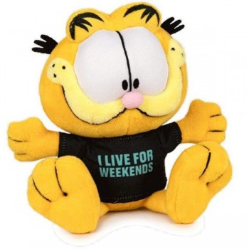 Garfield – 30Cm Λούτρινο Sitting Weekends Black T-Shirt