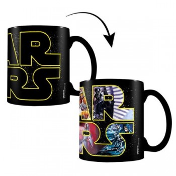 Star Wars Logo Characters Heat Change Mug