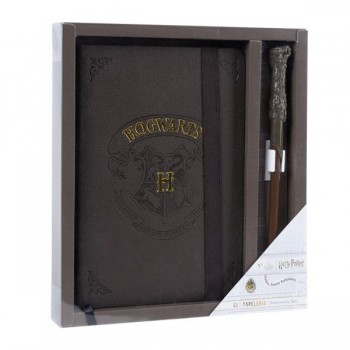 Harry Potter Stationery Set Notebook and Wand Pen Hogwarts