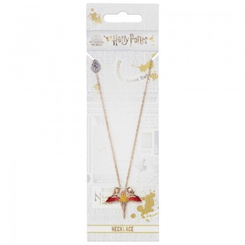 Harry Potter Rose Gold Plated Fawkes Κολιέ