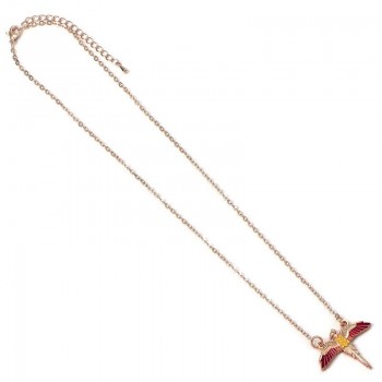 Harry Potter Rose Gold Plated Fawkes Κολιέ