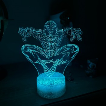 Φωτιστικό Spider-Man 3D Led