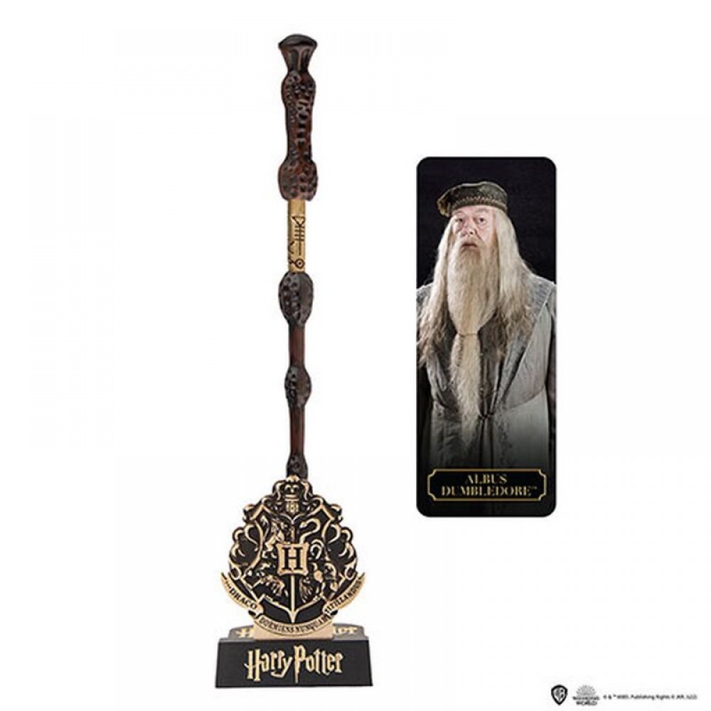 Dumbledore Ραβδί στυλό με stand και 3D σελιδοδείκτη