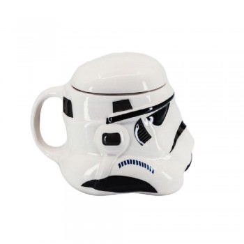 Star Wars Stormtrooper 3D Κούπα Κεραμική με Καπάκι Λευκό 400ml