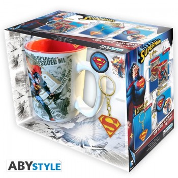 DC COMICS  Gift Set-Κούπα+Μπρελόκ+Κονκάρδες "Superman&q